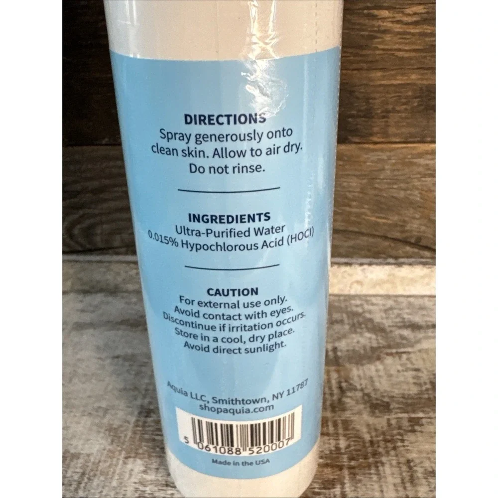 Aquia Hypochlorous Acid‎ Face & Skin Spray 8oz Sealed | MSRP = $18